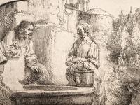 Christ and the Women of Samaria: An Arched Print