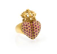 An 18 Karat Yellow Gold, Ruby and Diamond Ring, Kieselstein-Cord, 10.10 dwts.