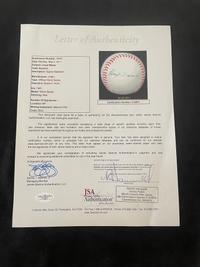 A Lloyd Waner Single Signed Autograph Baseball (JSA Letter)