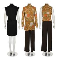 Eight Kenzo Items: One Dress, One Four-Piece Ensemble, One Two-Piece Jacket Ensemble, and One Vest