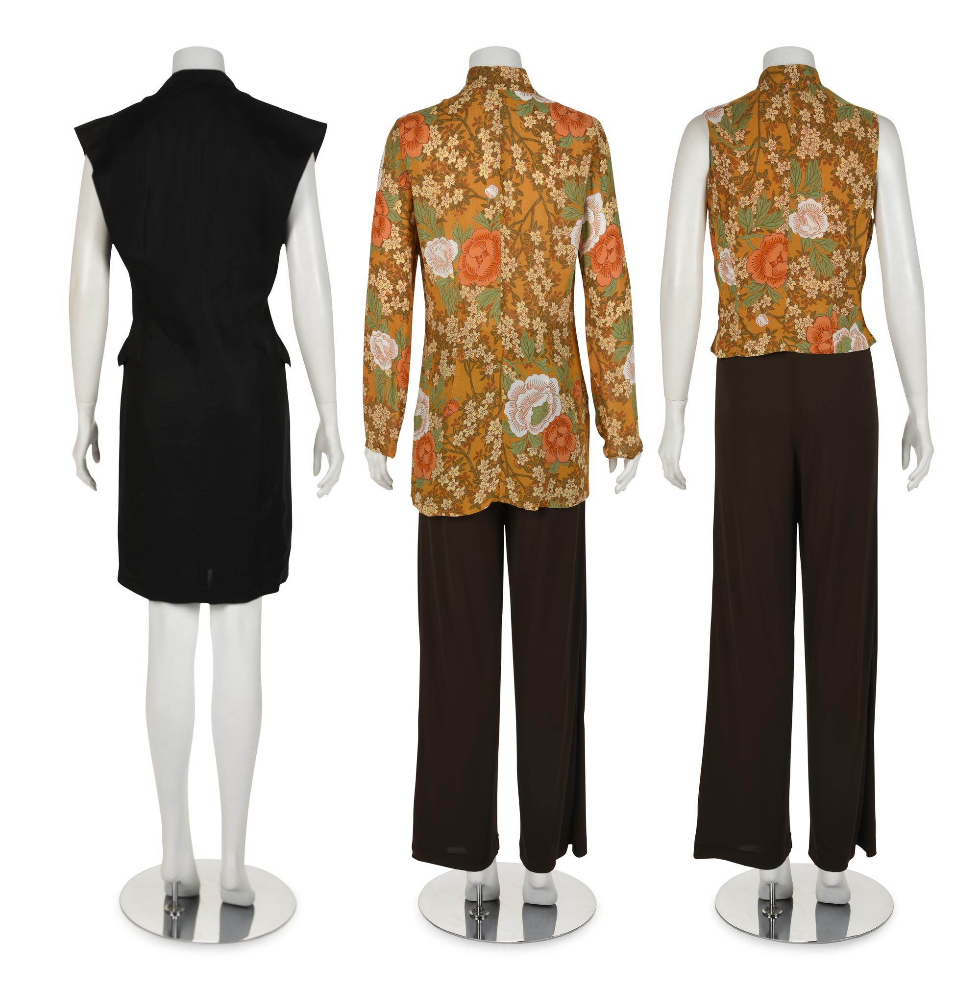 Eight Kenzo Items: One Dress, One Four-Piece Ensemble, One Two-Piece Jacket Ensemble, and One Vest