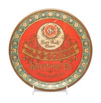 A J.G. Schemm Brewing Company 'Pure Malt Beer' Tin Lithograph Advertising Tray