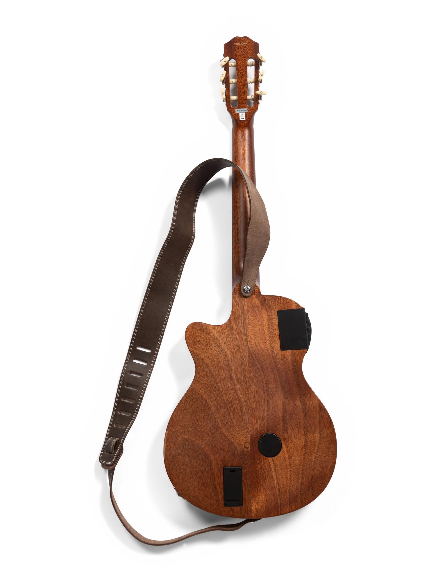 An Epiphone Shadow Cut-Away Acoustic Electric Guitar