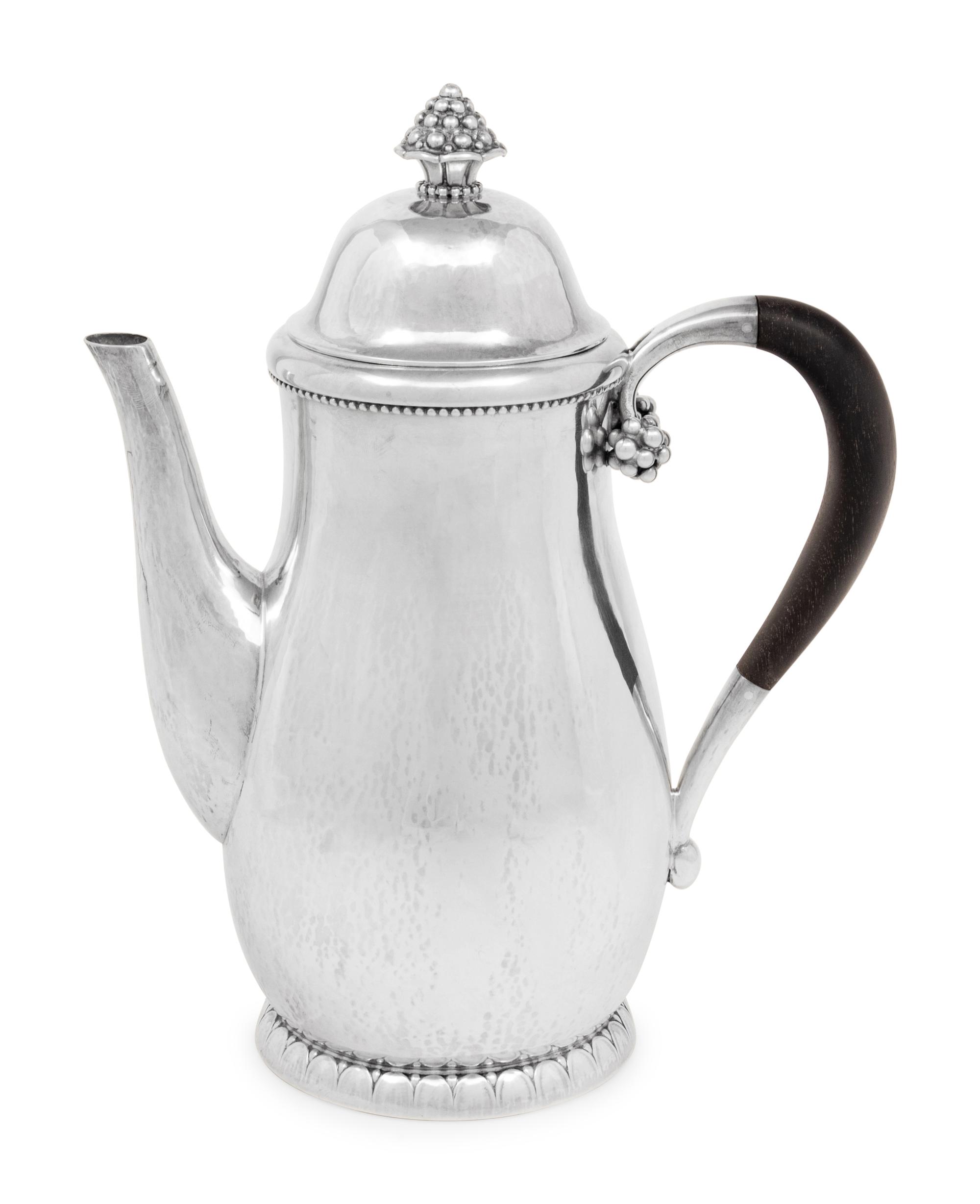 A Georg Jensen Silver Coffee Pot