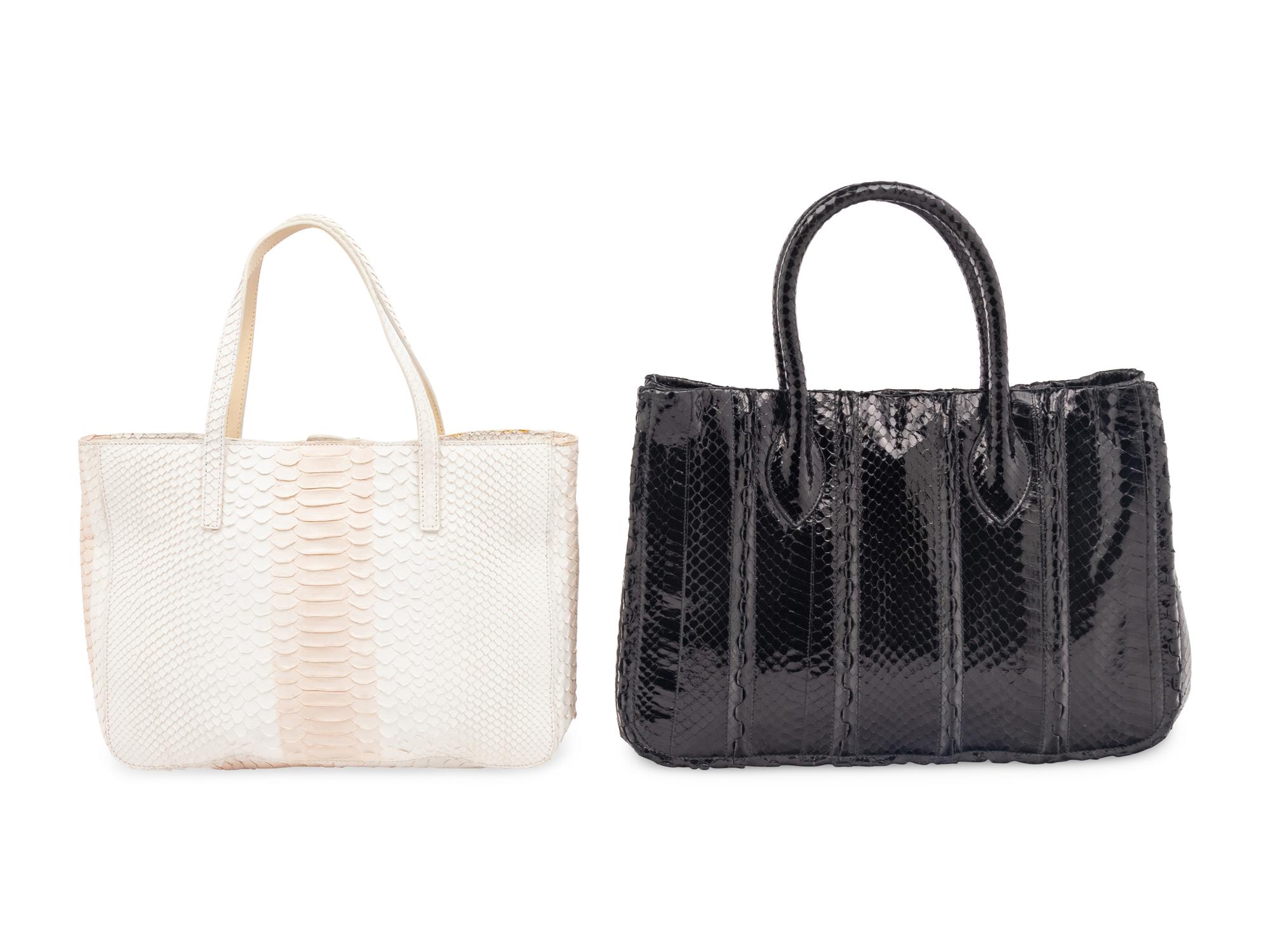 Two Alaïa Snakeskin Totes