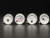 Four Porcelain Occupational Shaving Mugs