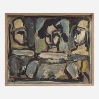 Georges Rouault (French, 1871-1958) Trio (Arlequin et Clowns)