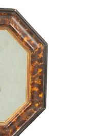 A Pair of Continental Faux Tortoiseshell Painted Framed Composition Plaques of Profile Busts