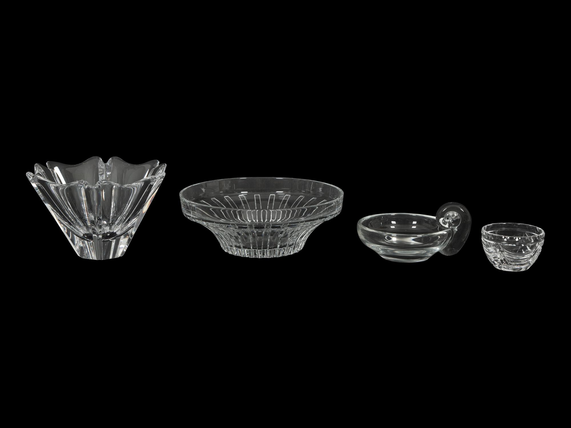 A Group of Four Glass Bowls