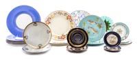 A Group of Twenty-Four Decorative Articles Diameter of longest 11 inches.