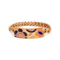 BVLGARI, YELLOW GOLD, DIAMOND, LAPIS LAZULI AND CORAL BRACELET