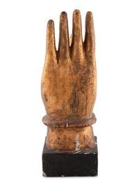 A Folk Art Carved Hand