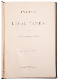 [NATIVE AMERICANS]. A group of works related to Native Americans, including military campaigns, comprising: