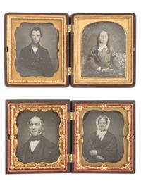 [EARLY PHOTOGRAPHY]. 19 pairs of sixth plate daguerreotype portraits of couples, 38 images in total.