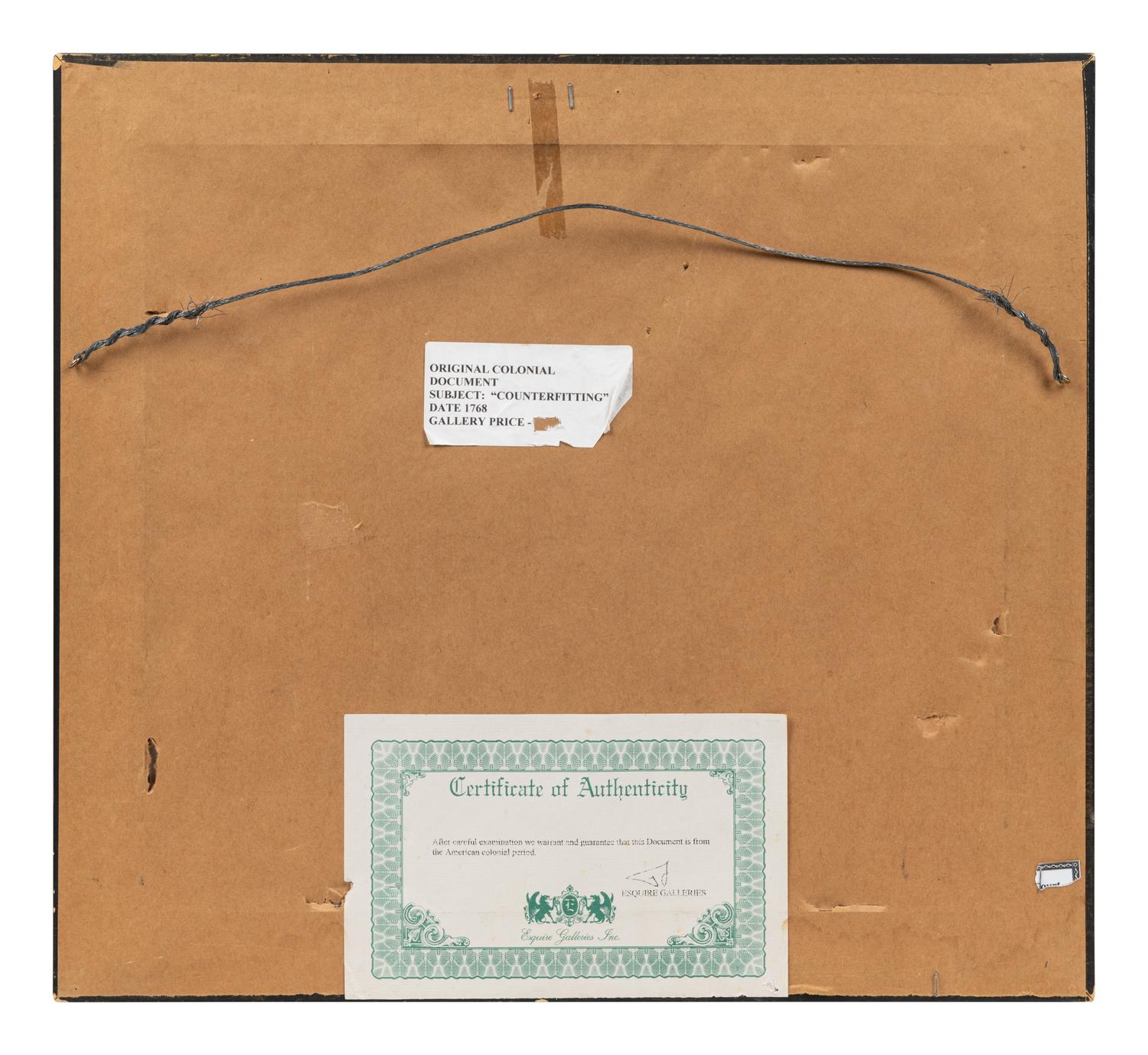 PITKIN, George (d.1806). Document signed ("Geo Pitkin Clerk"). New Haven, February 1768.