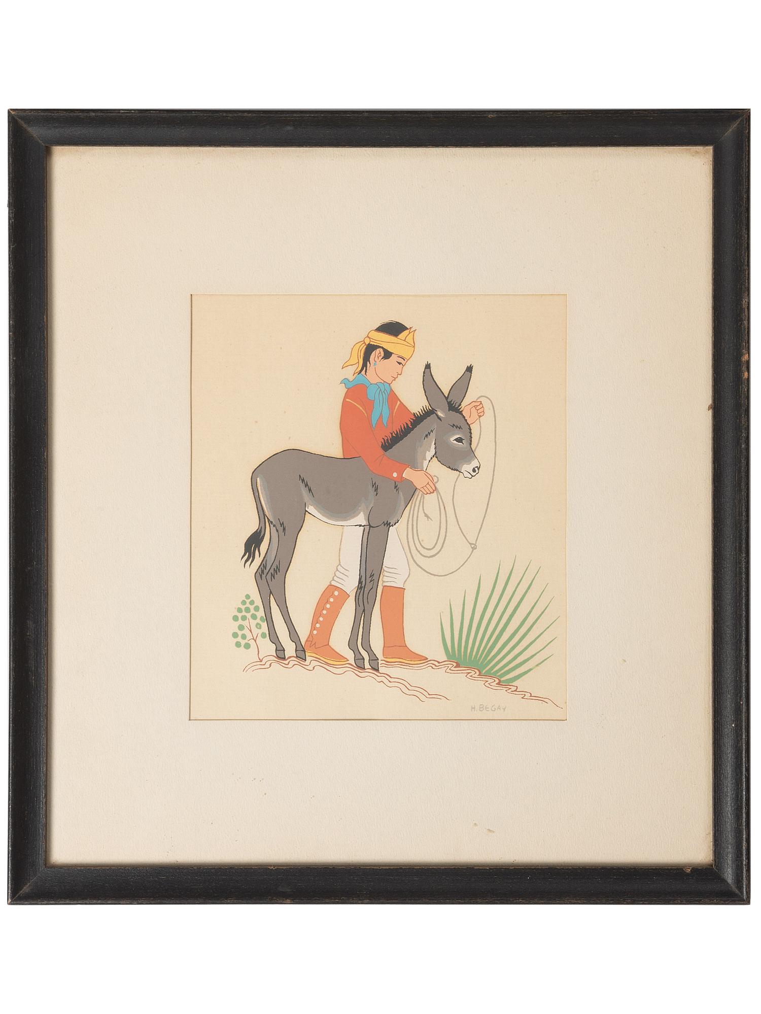 Harrison Begay (Diné, 1917-2012) Various Prints and Gouaches on Paper