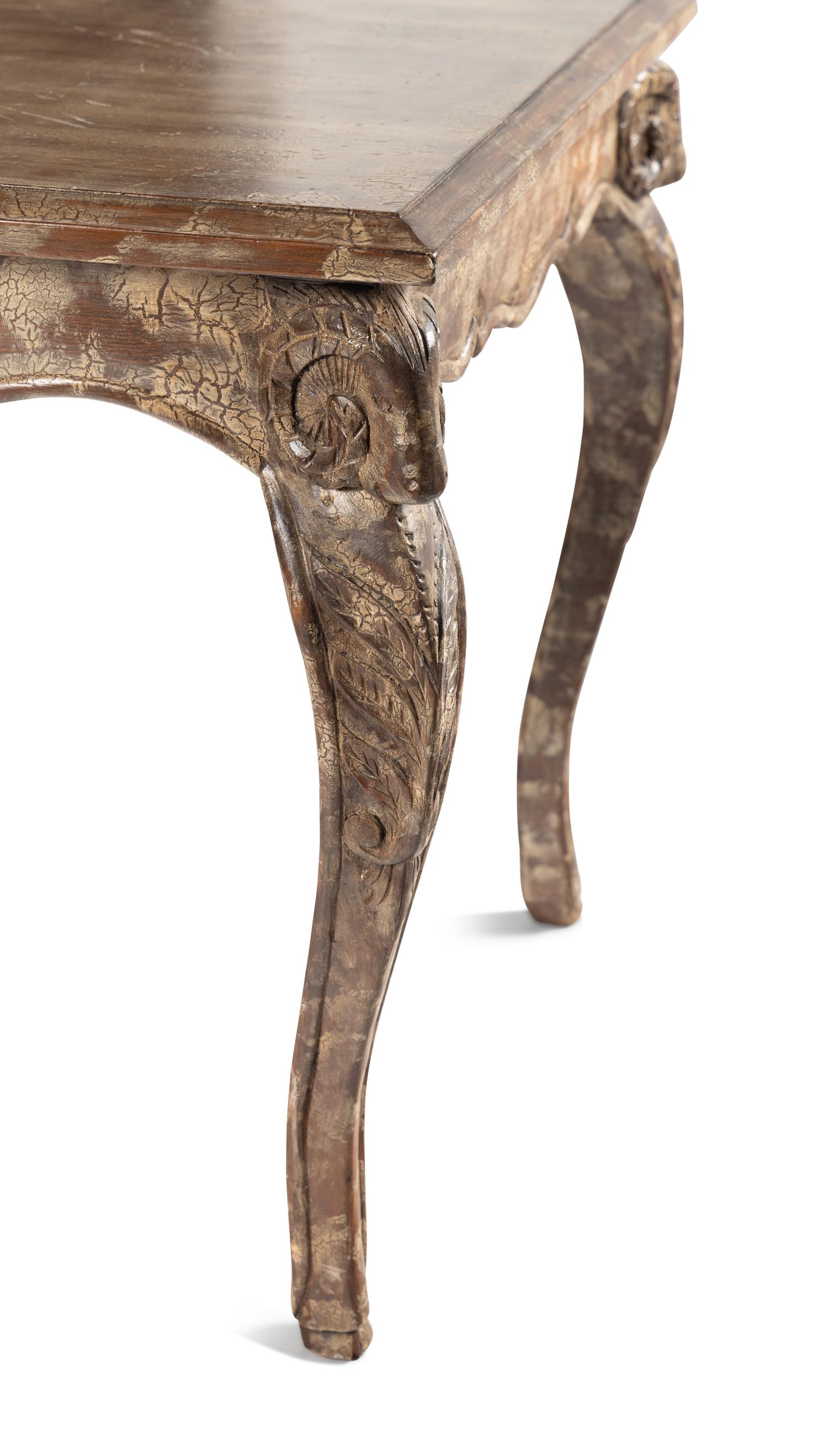 An Italian Carved and Painted Desk