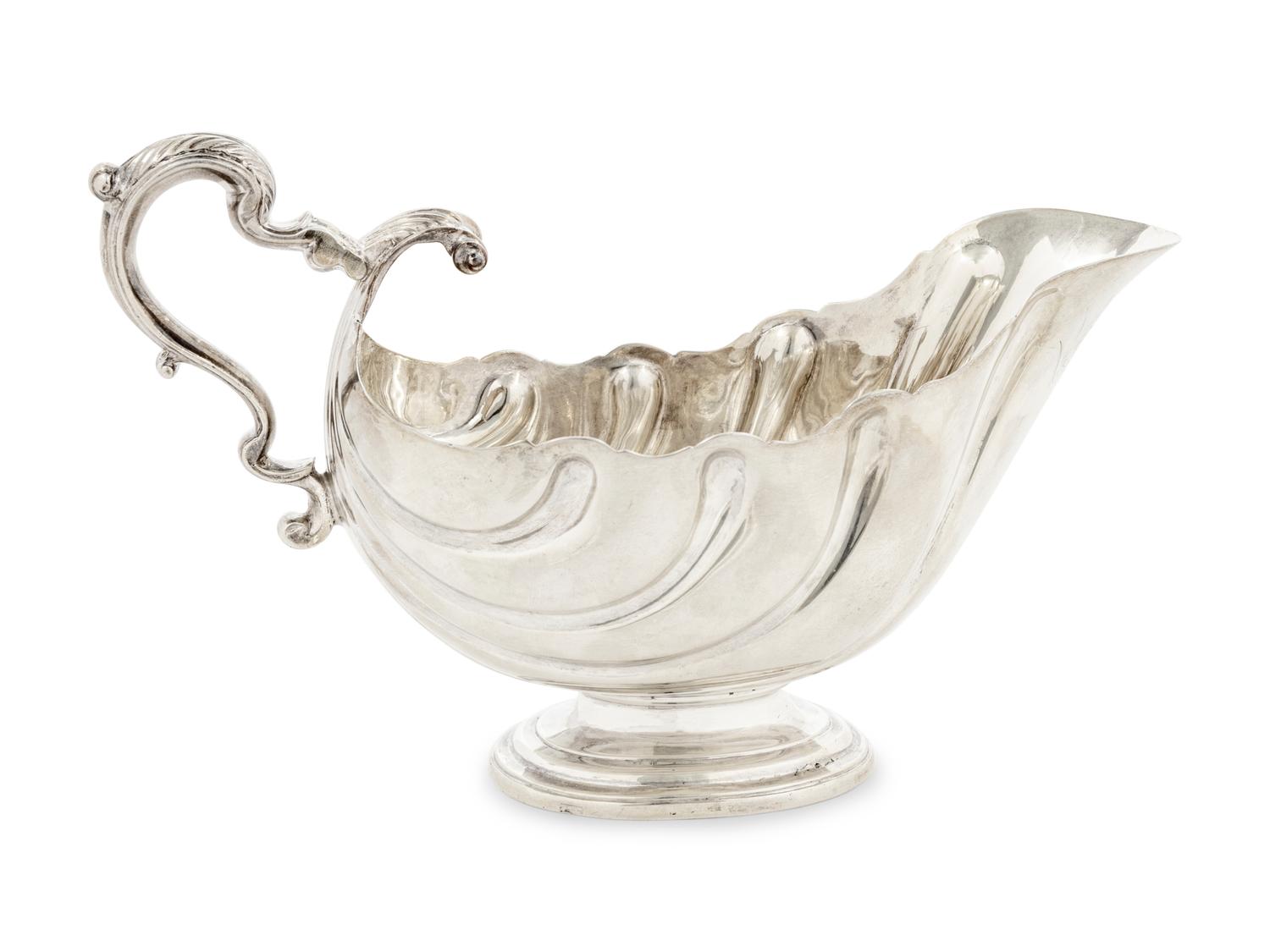 An Irish Silver Sauce Boat