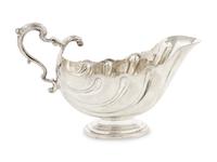 An Irish Silver Sauce Boat