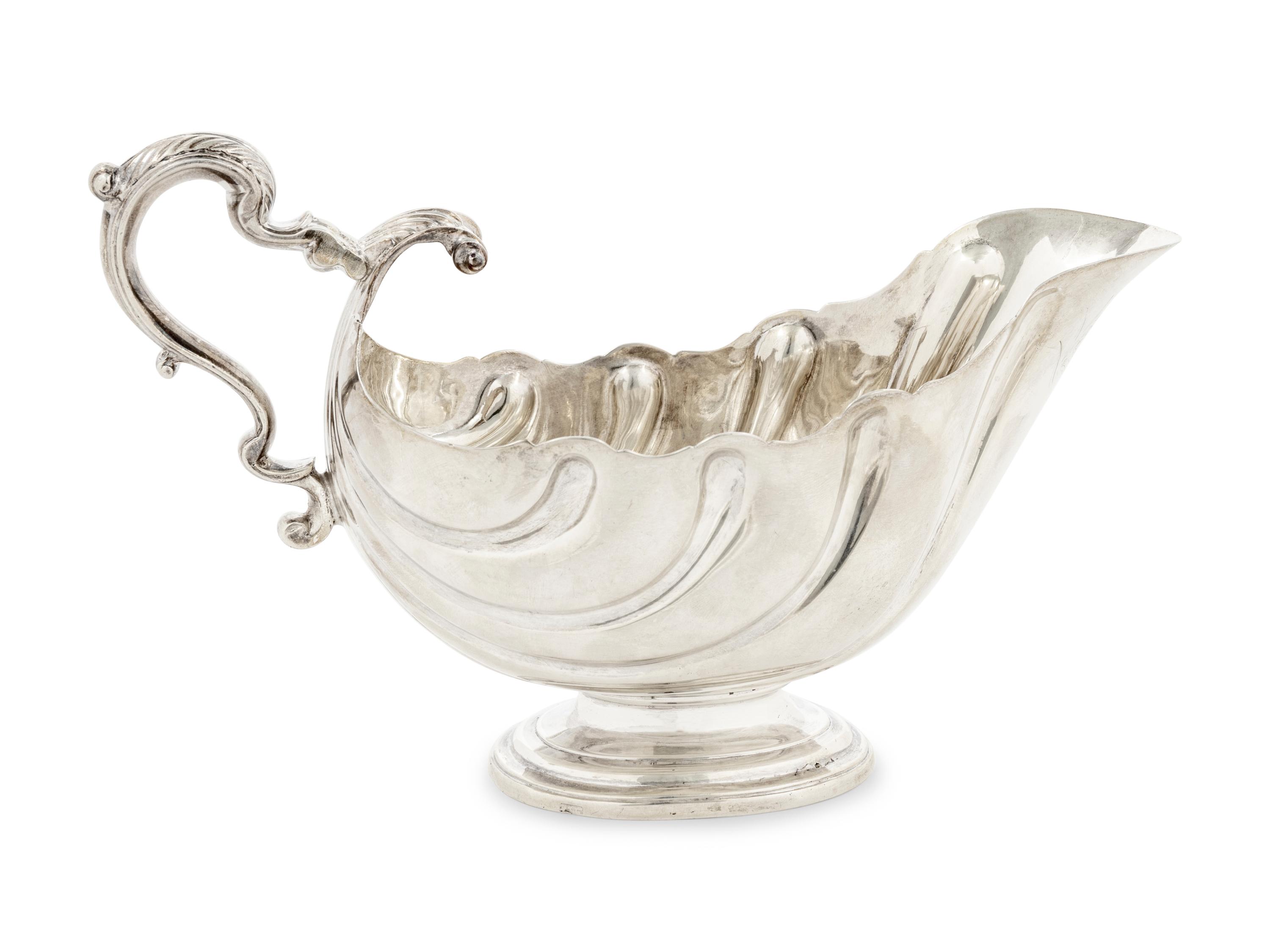 An Irish Silver Sauce Boat