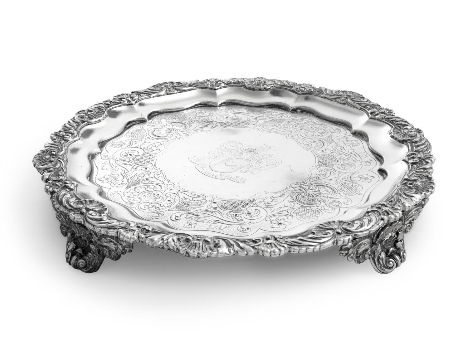 A Paul Storr George III Silver Salver