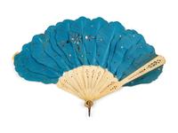 Collection of Thirteen Fans & Three Handkerchiefs, 1850-1930