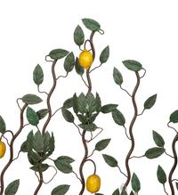 A Painted Tole Espalier Lemon Tree