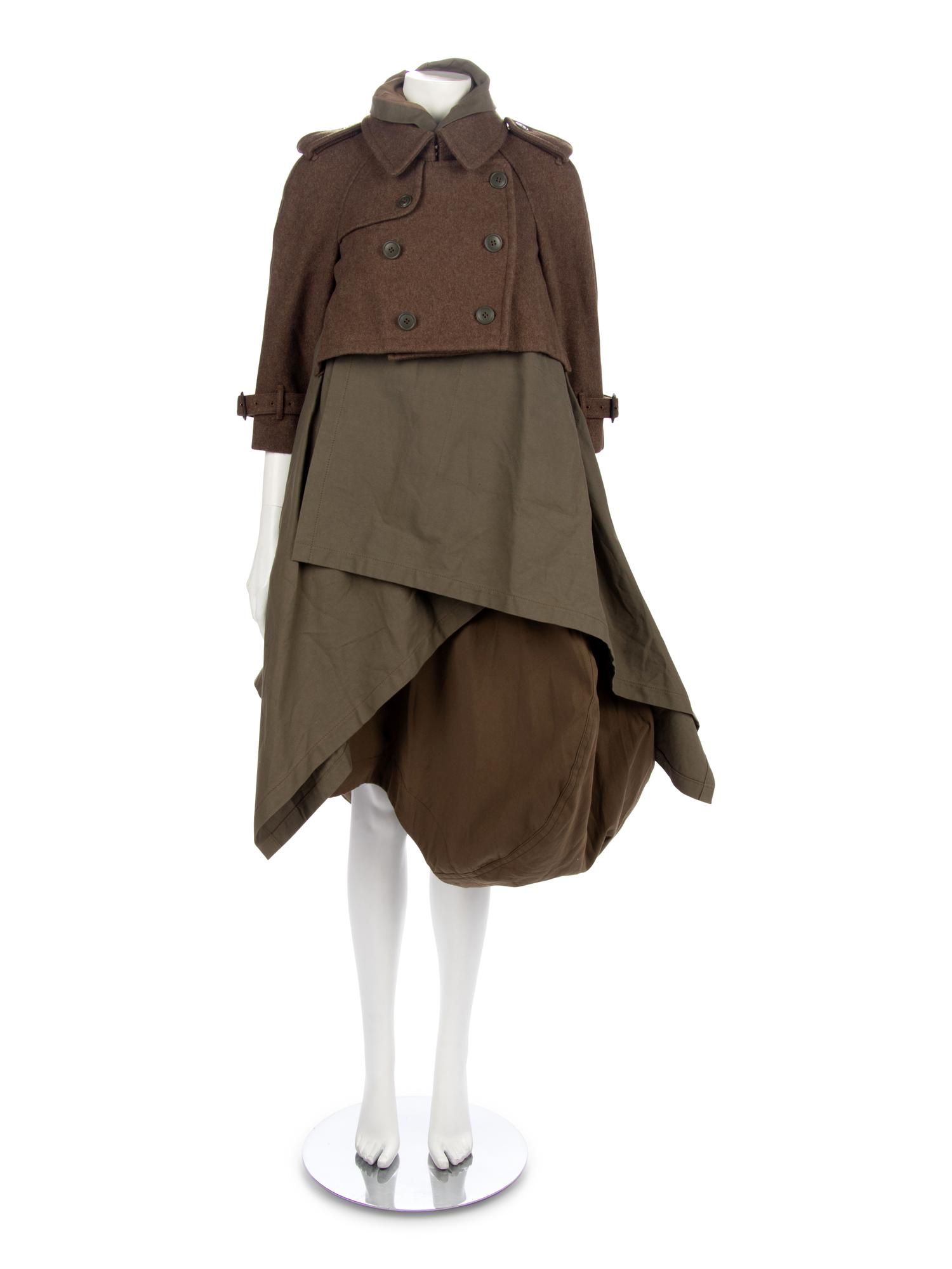 Comme des Garcons Khaki Jacket with Bubble Skirt, Fall/Winter 2009