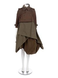 Comme des Garcons Khaki Jacket with Bubble Skirt, Fall/Winter 2009