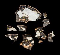 12 Attic Red-Figured Type B Cup Fragments