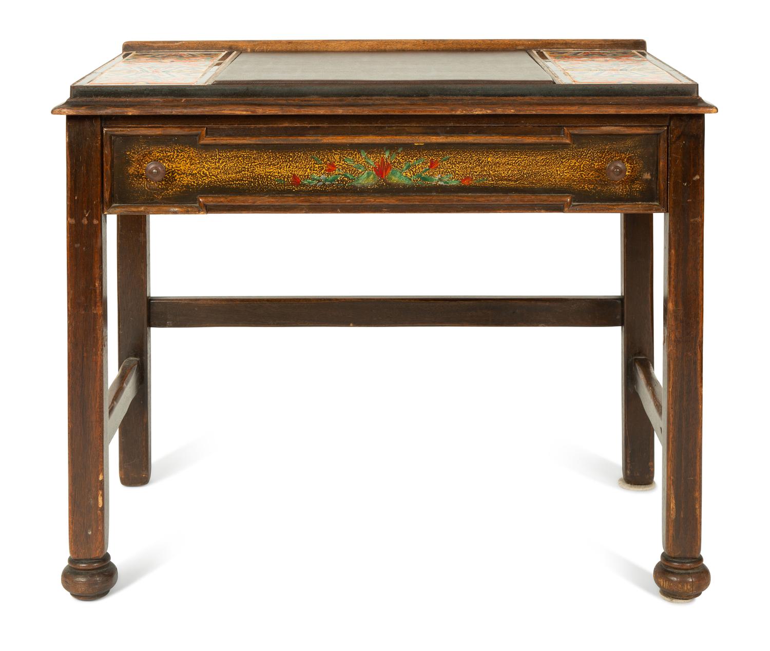 A Karpen Monterey Mahogany Writing Desk — 20TH CENTURY