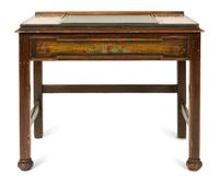 A Karpen Monterey Mahogany Writing Desk — 20TH CENTURY
