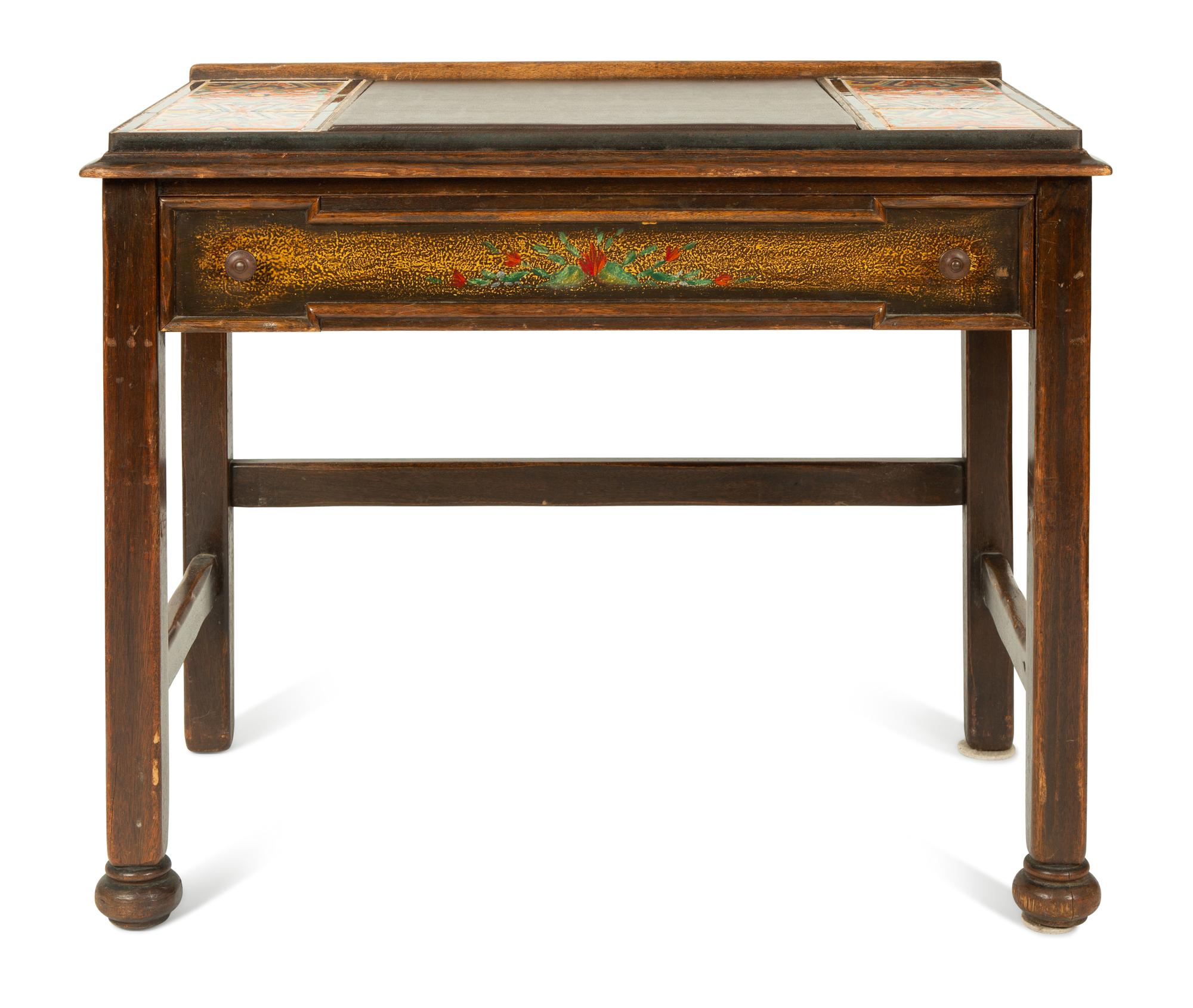 A Karpen Monterey Mahogany Writing Desk — 20TH CENTURY