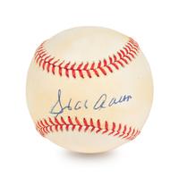 A Hank Aaron Signed Autograph Baseball (Beckett Authentication Services BAS Certified),