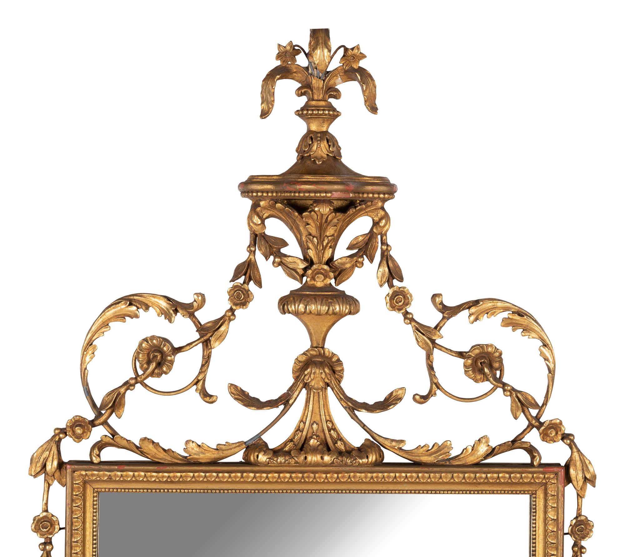 A George III Style Giltwood Mirror