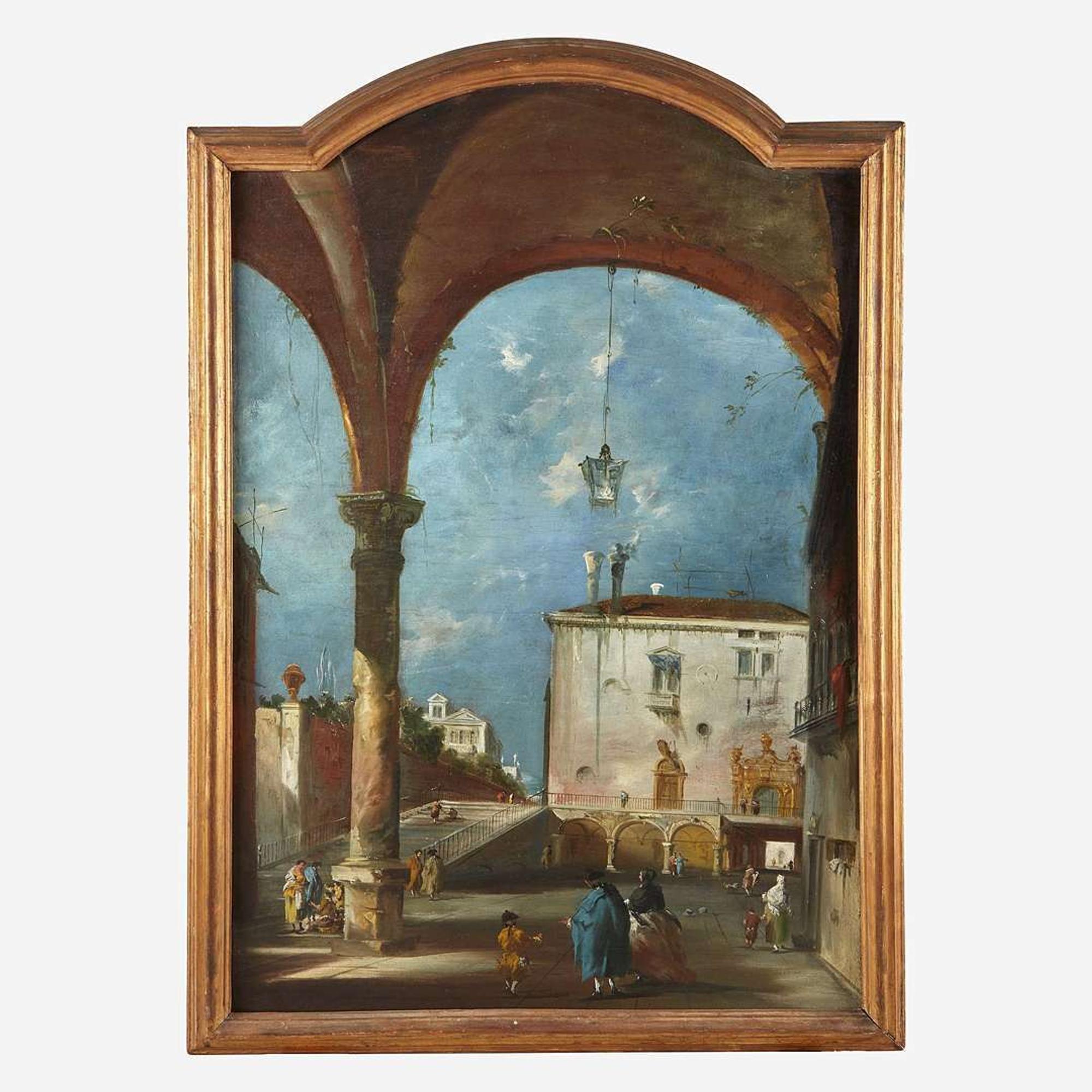 Manner of Francesco Guardi (Italian, 1712–1793) Venetian Piazzetta