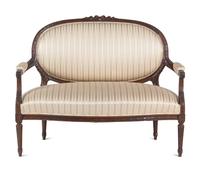 A Louis XVI Style Three-Piece Seating Suite