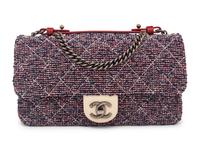 CHANEL, TWEED FLAP BAG