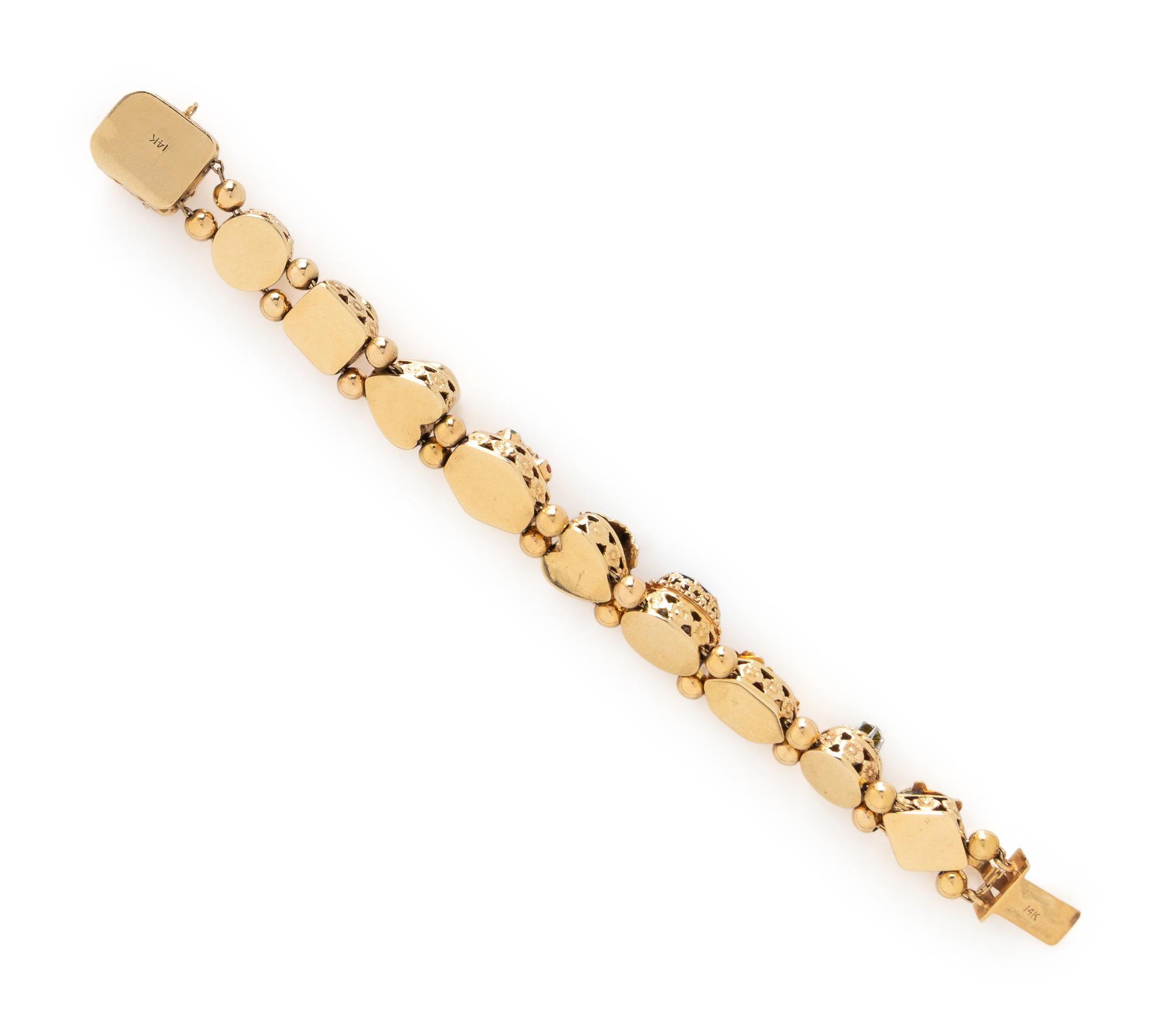 YELLOW GOLD SLIDE BRACELET