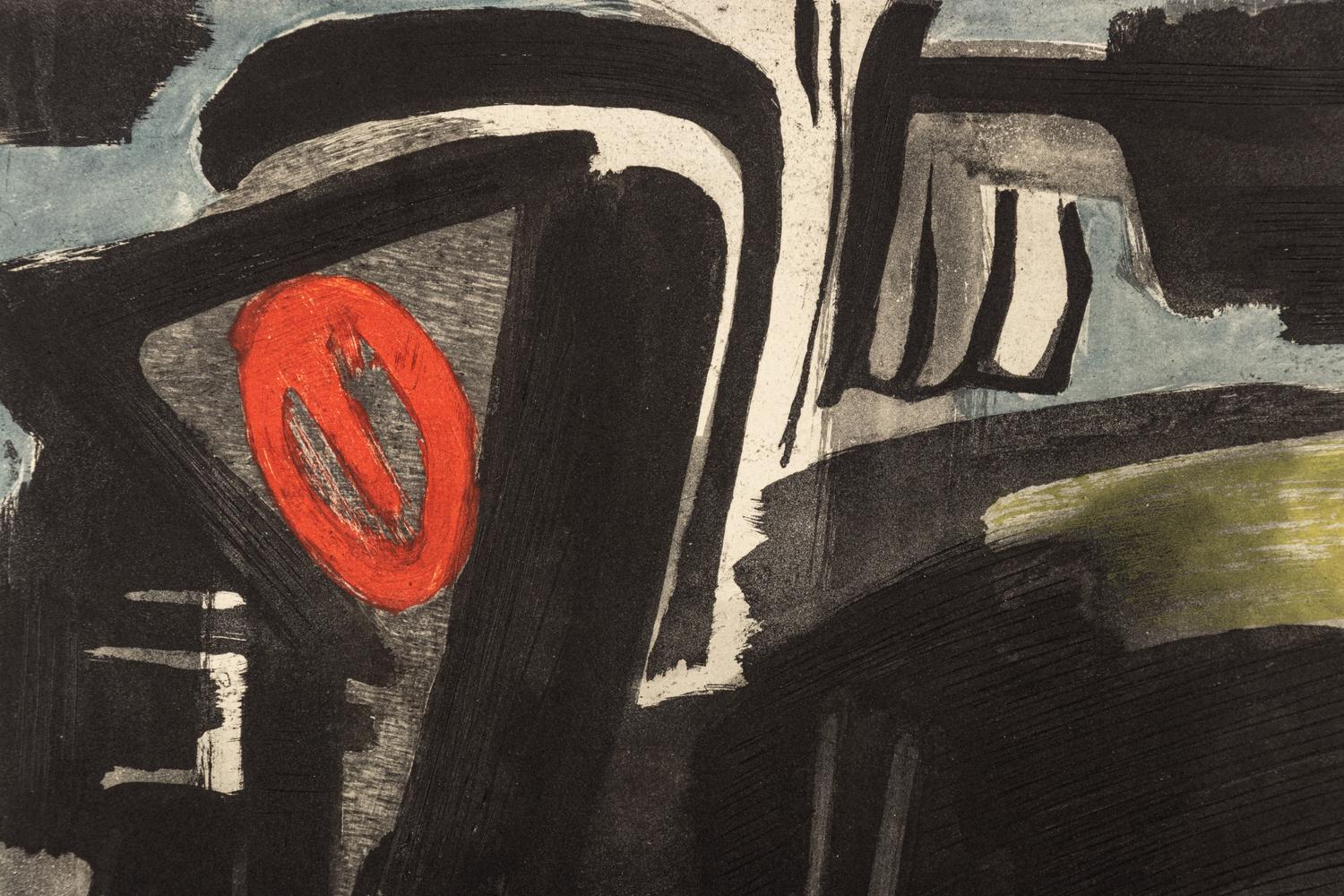 A Group of Three Prints by Gérard Ernest Schneider, and Marcel Fiorini, one of which After Roger Bissière, 1955-1960
