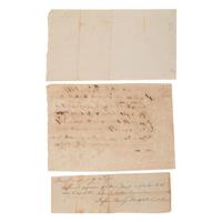 [REVOLUTIONARY WAR]. "An Recompts (or Enventory) of the Cloathing and Effects of Mr. Israel Smith...." Fort Montgomery, [New York]. 18 February 1777.
