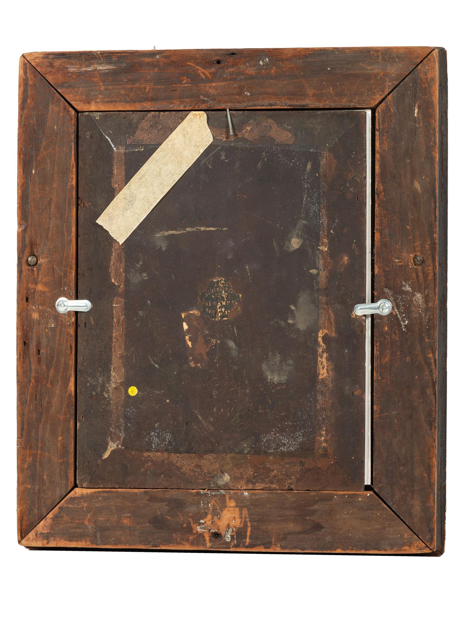 [EARLY PHOTOGRAPHY]. A group of 2 portraits by prominent New Orleans photographers, including Francois Moissenet and E. Jacobs, comprising: