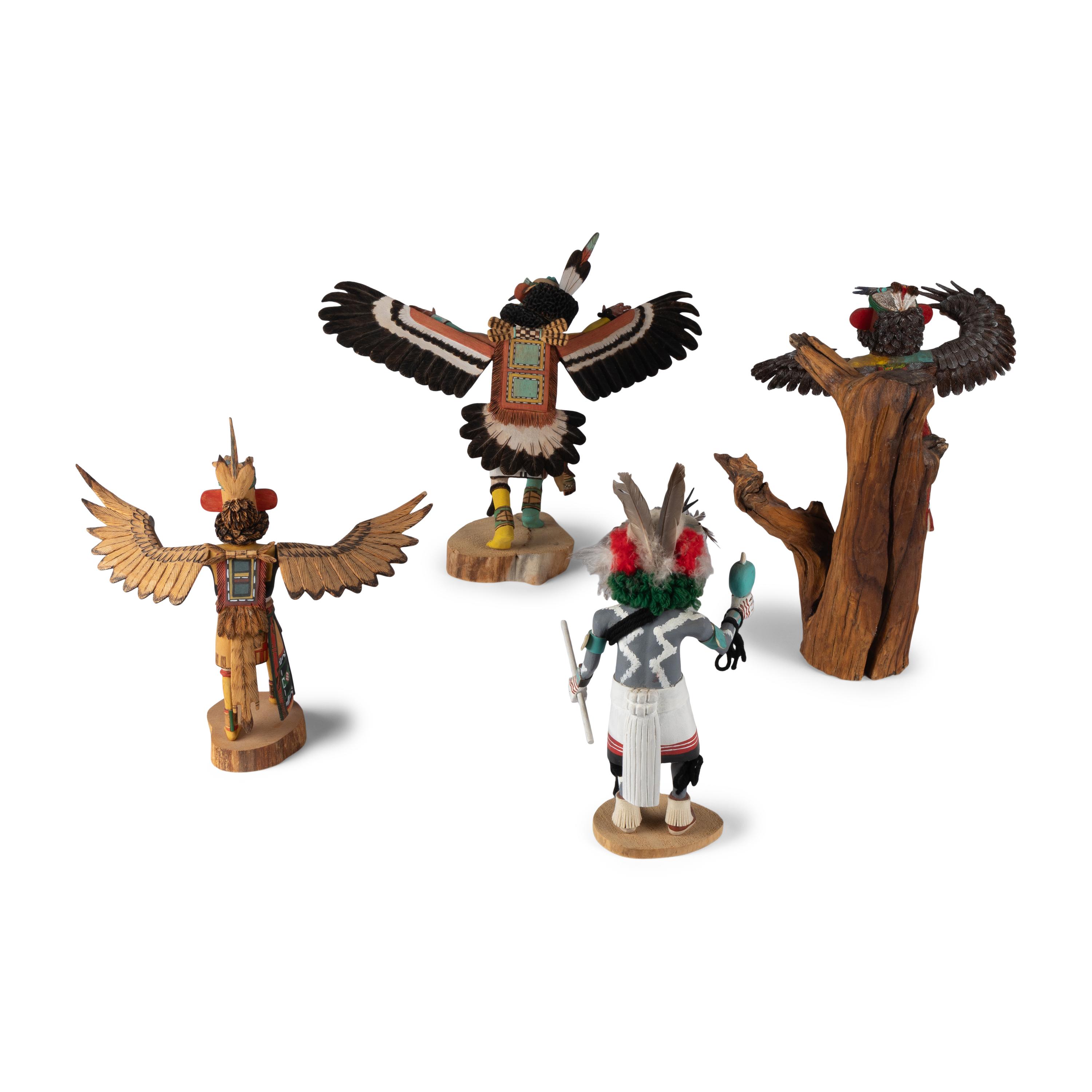 Collection of Hopi Katsinas, Eagle Dancers