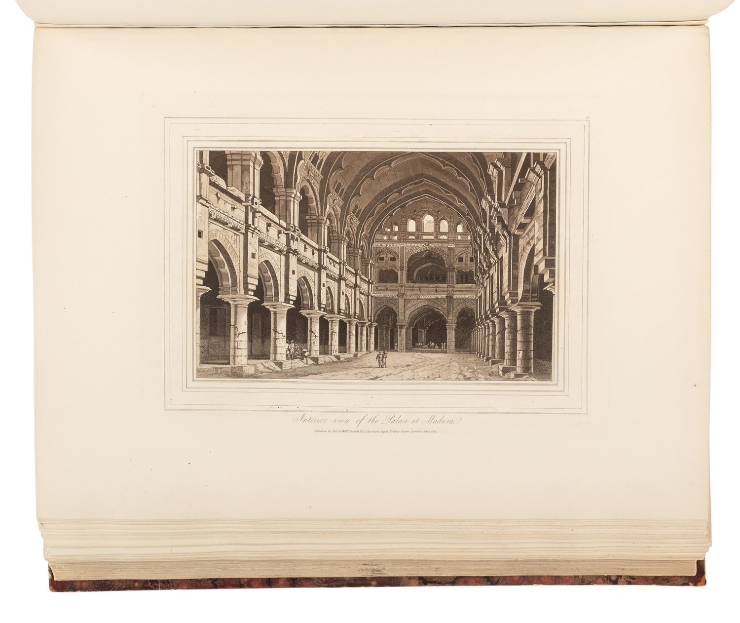 DANIELL, Thomas (1749-1840) and William DANIELL (1769-1837). Oriental Scenery. One Hundred and Fifty Views of the Architecture, Antiquities and Landscape Scenery of Hindoostan . London: for the authors, 1816.