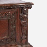 An Italian Baroque Carved Walnut Cassone 17th century