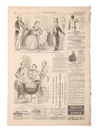 [LINCOLN, Abraham (1809-1865)]. Harper’s Weekly. Vol. IV, No. 202. New York, NY: Harper & Brothers, 10 November 1860.