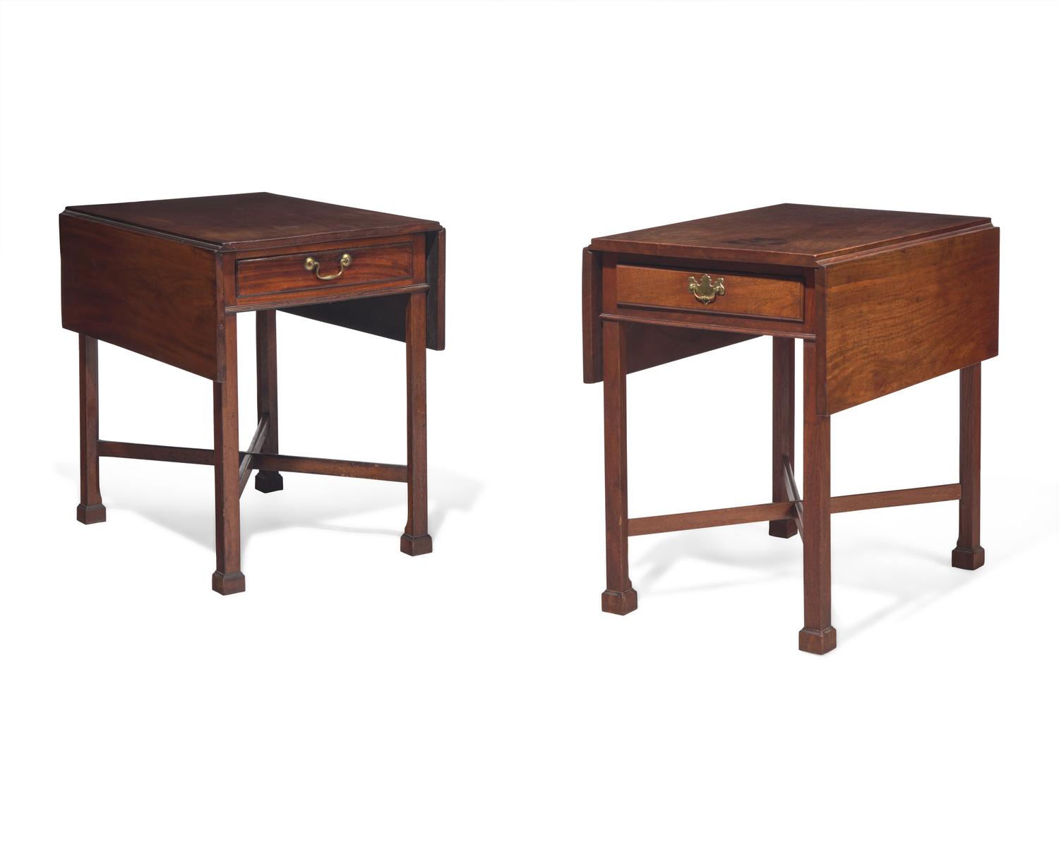 Two similar Chippendale mahogany Pembroke tables, Southeastern Pennsylvania, late 18th century