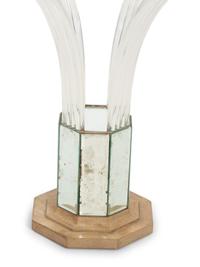 An Art Deco Grosfeld House Glassic Acrylic Accent Table