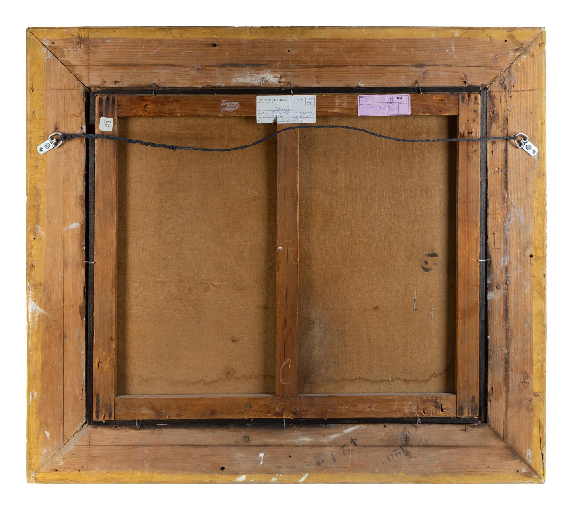 Flowers in a Wood Crate