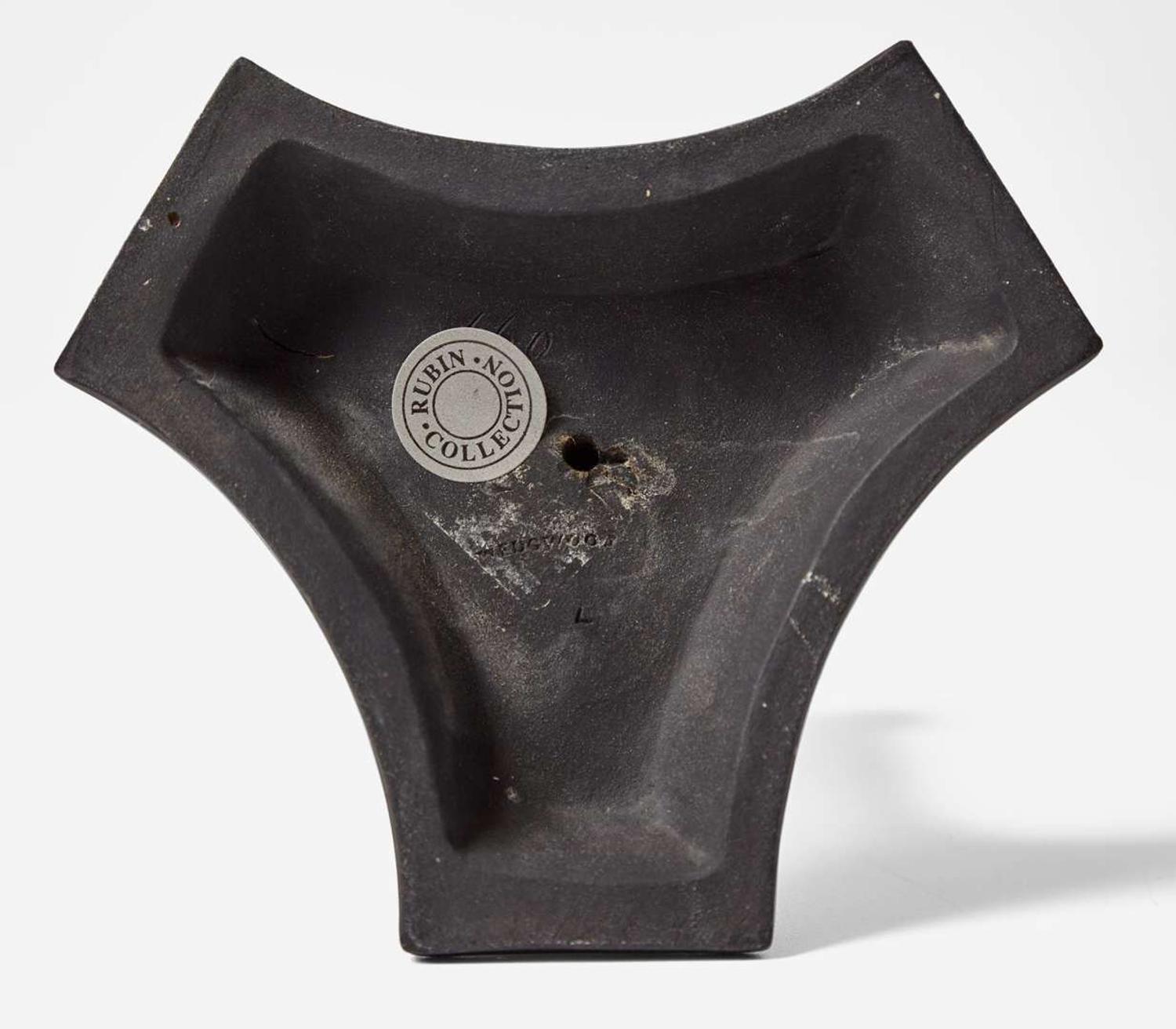 A Wedgwood Black Basalt Egyptian Revival Sphinx Monopodia Candleholder UK, early 19th century